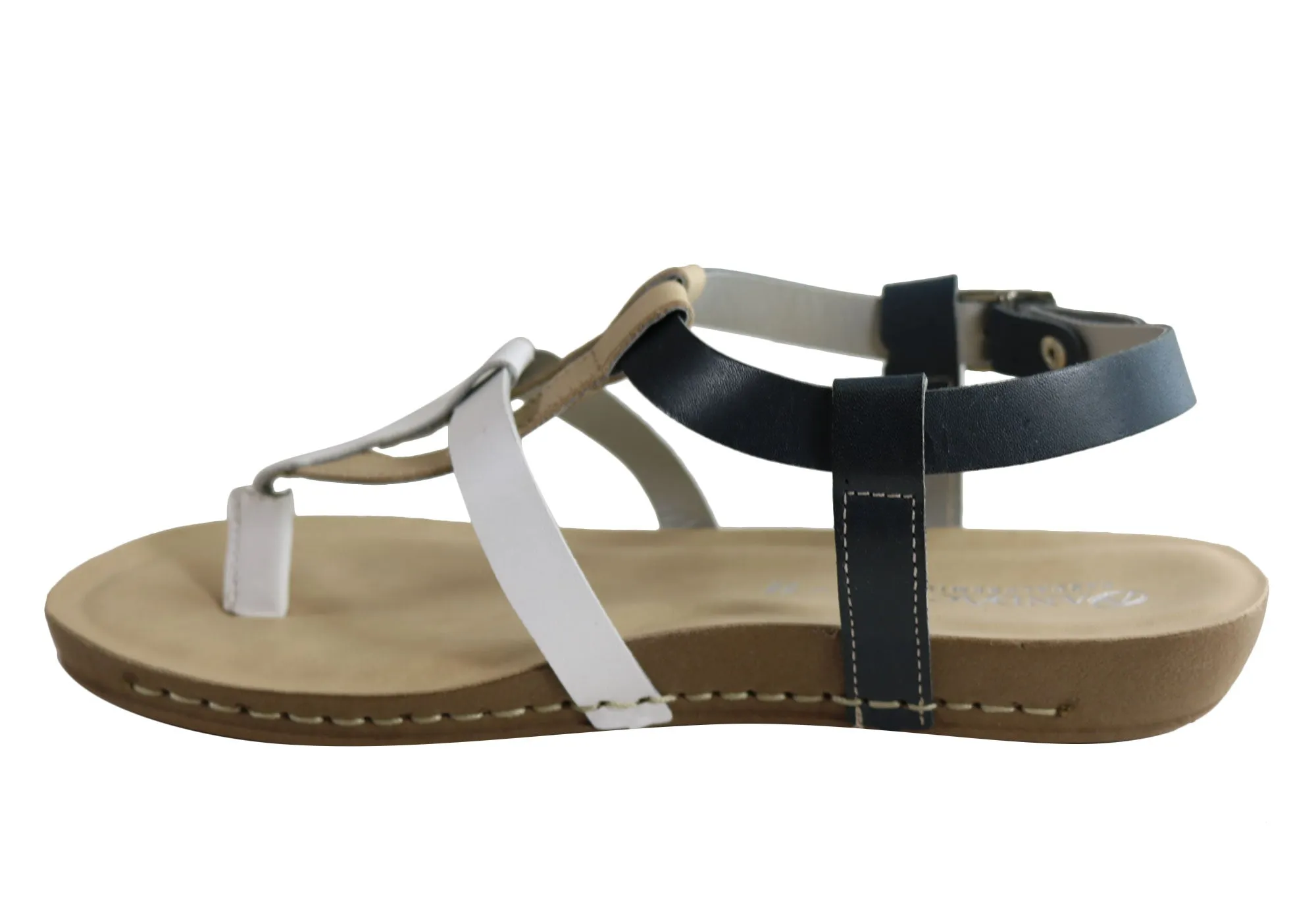 Andacco Botany Womens Comfortable Leather Sandals Made In Brazil