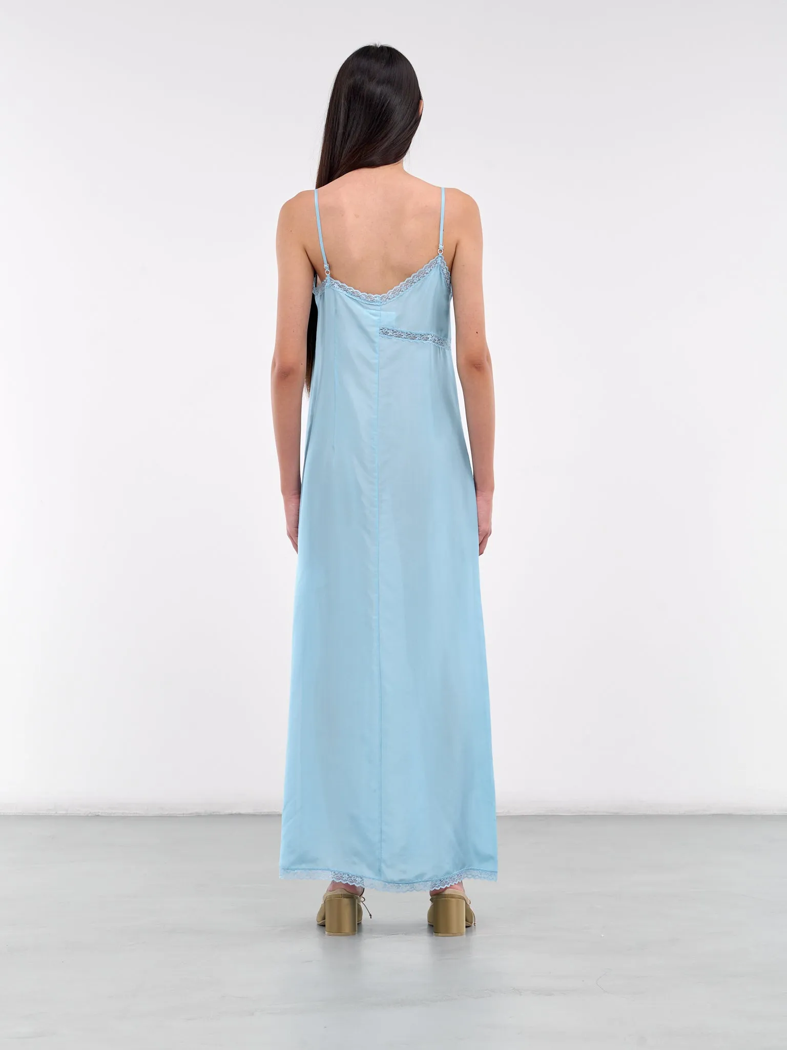 Asymmetric Silk Lace Dress (S52CT0785-M35244-512-LIGHT-BLU)