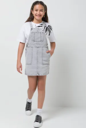 Dungaree Dress Grey