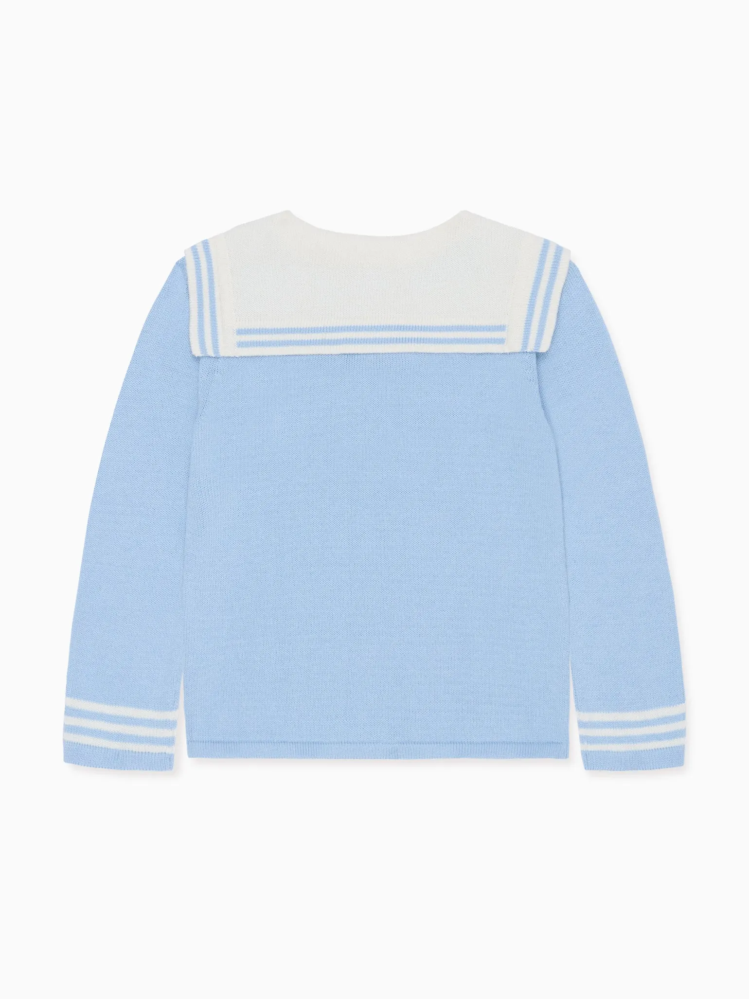 Dusty Blue Claudina Cotton Girl Jumper