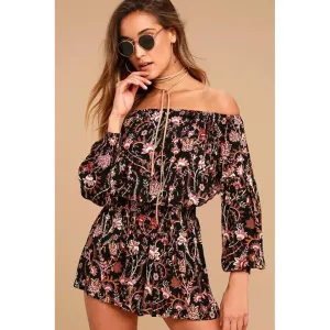 Free People Pretty and Free Floral Print Romper - Size Medium