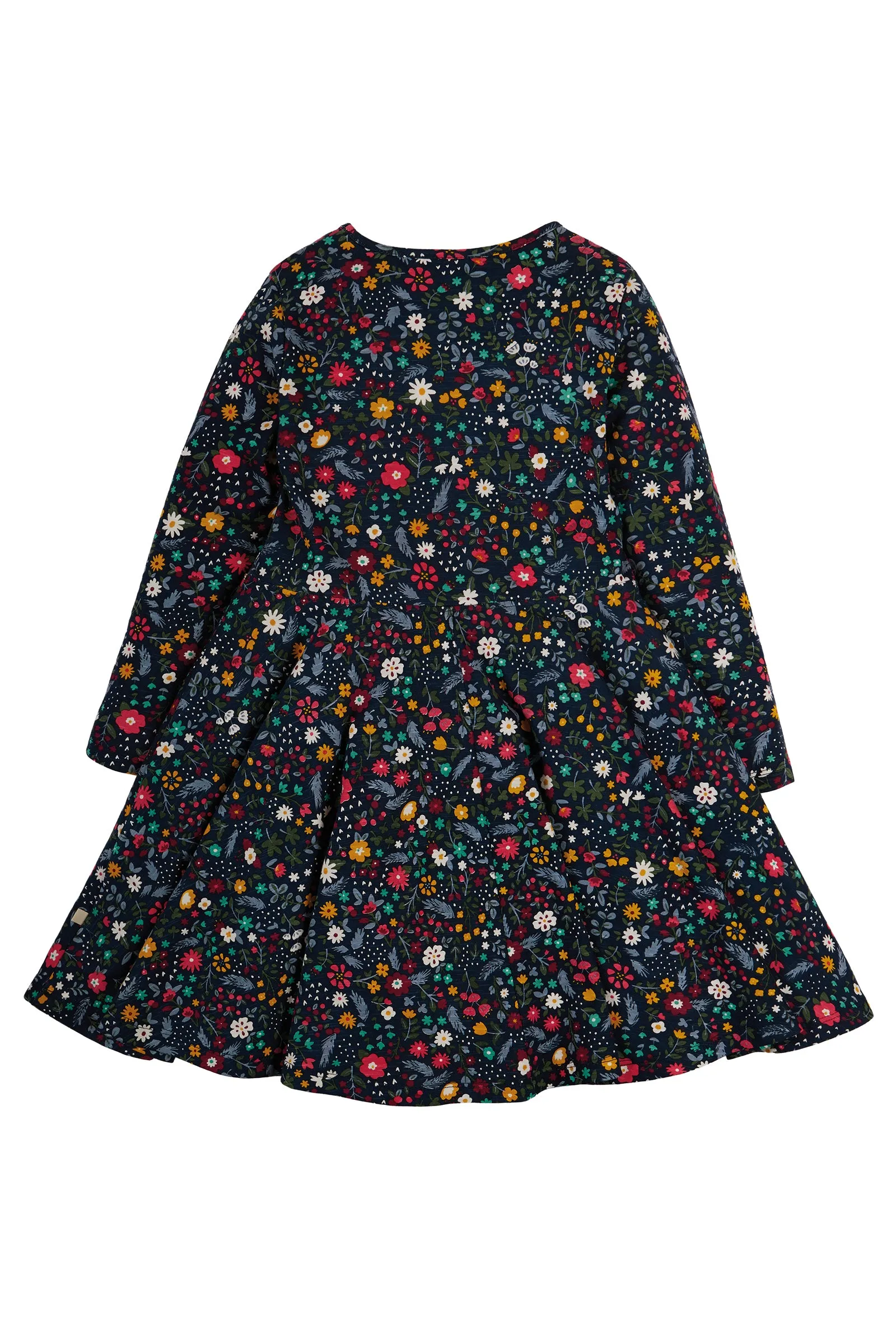 Frugi Sara Slub Skater Dress, Mountainside Floral