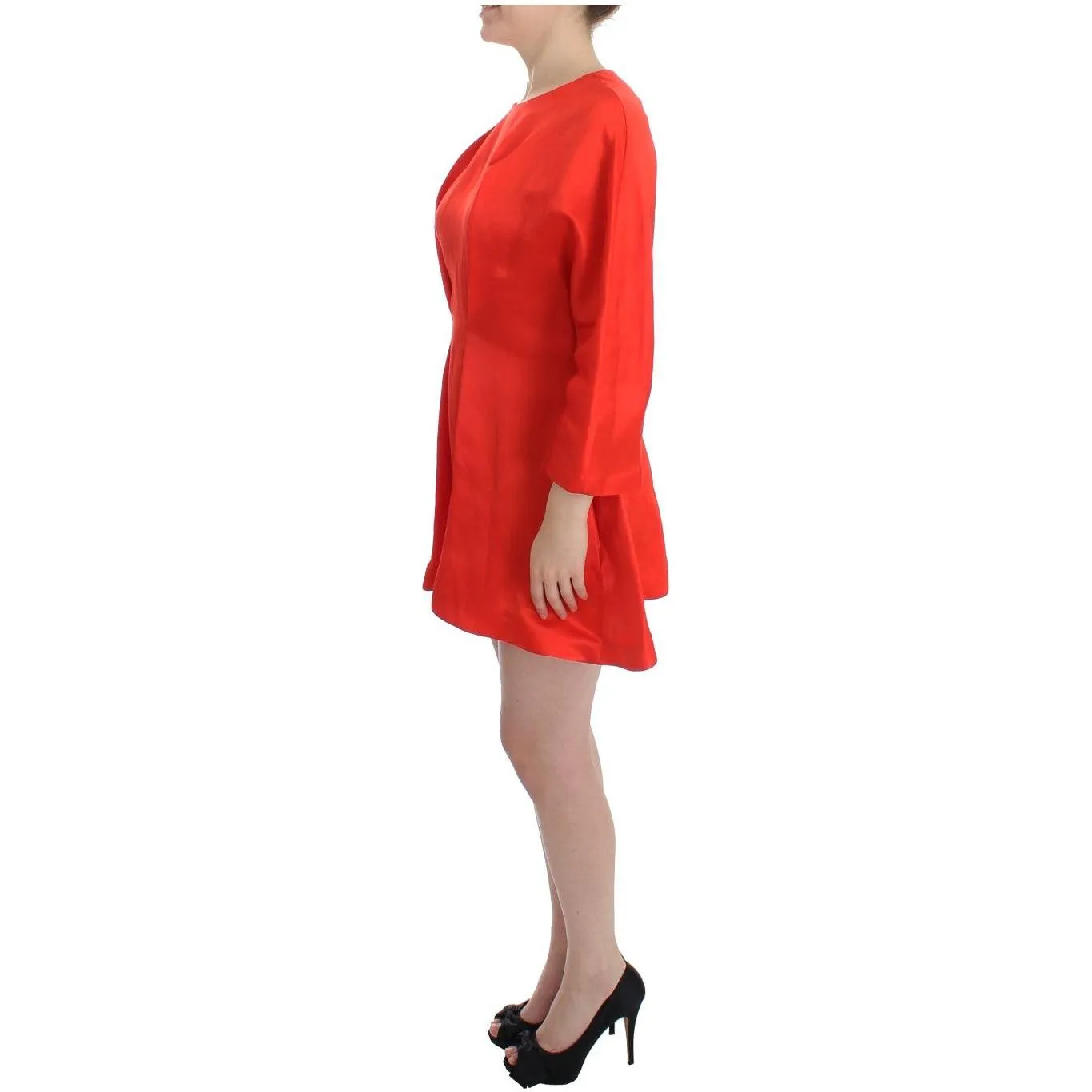 Fyodor Golan Radiant Red Linen Blend Artisan Dress