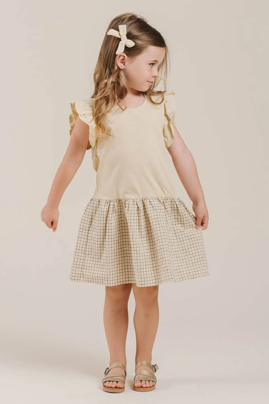 Girls Dress Rylee   Cru Grid Coury