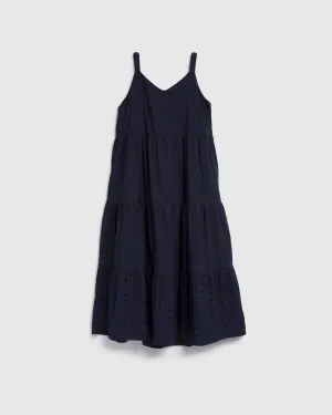 Girls Eyelet Maxi Dress