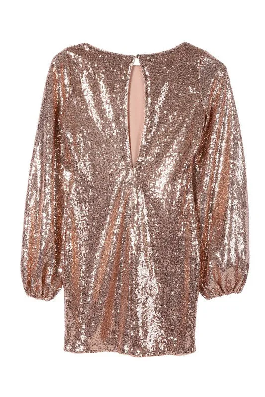 Gisele Sequin mini dress