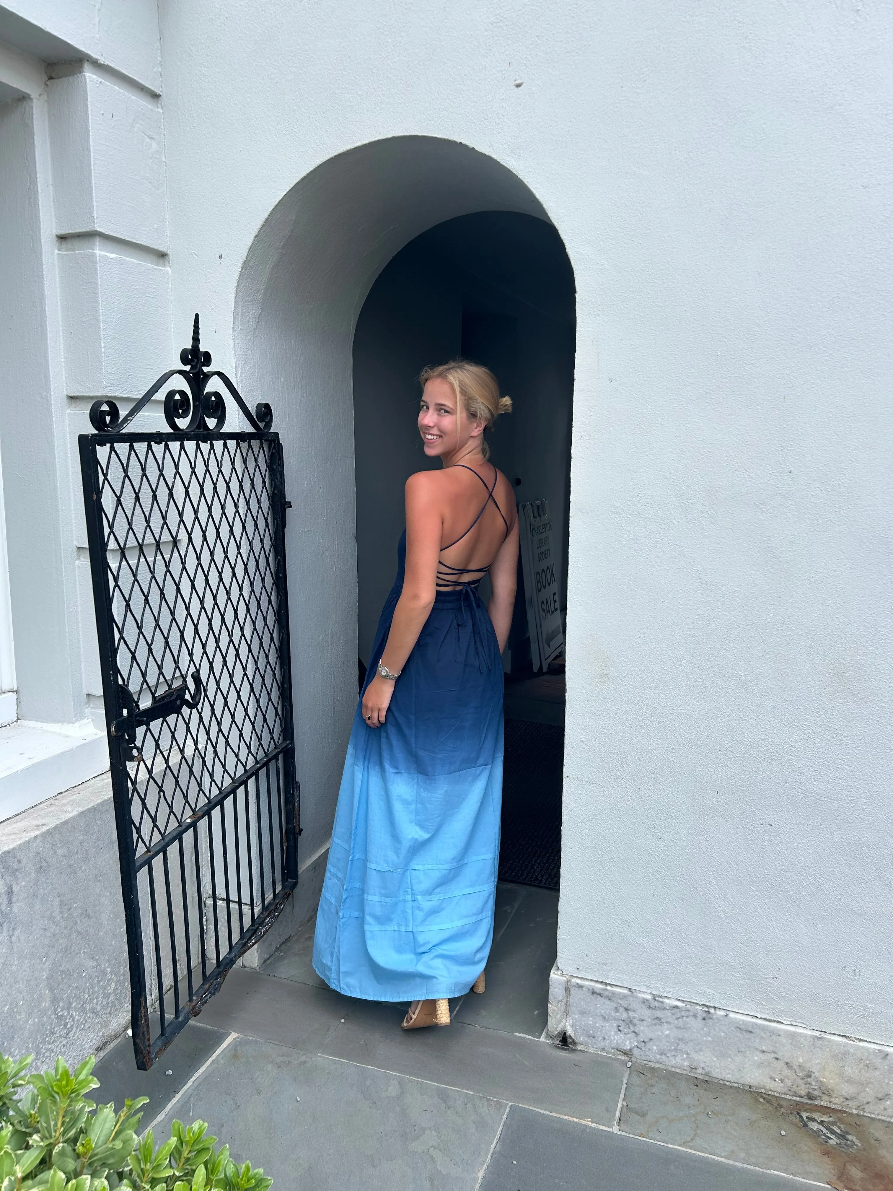 Hannah Maxi Dress Blue Ocean