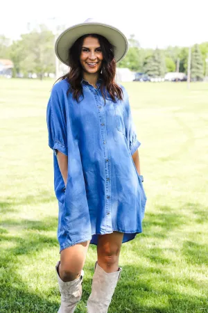 Kelly Denim Button Down Dress