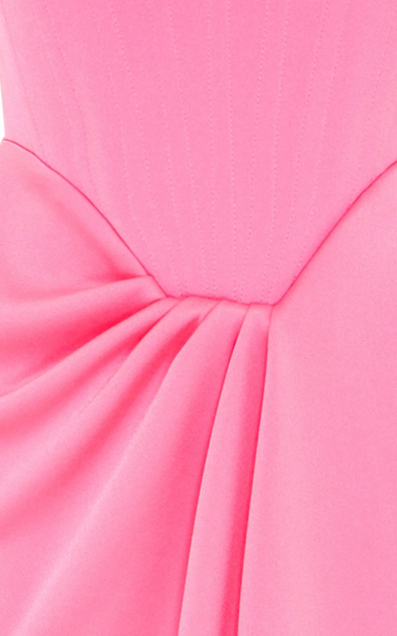 Ledger Satin-Crepe Pink Srapless Dress