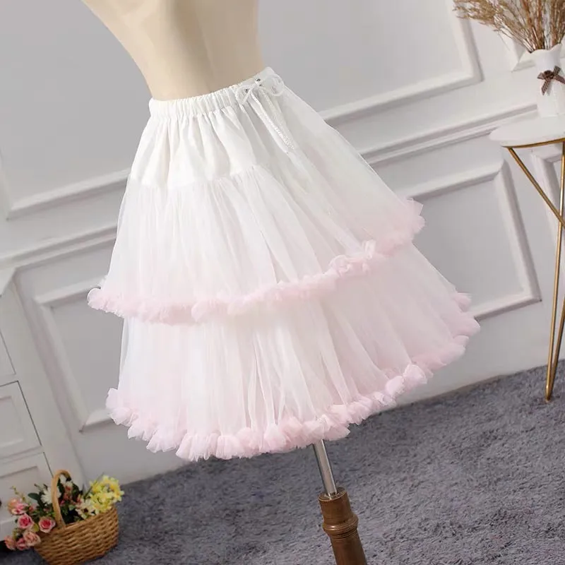 Marshmallow Cloud bustles puff skirt