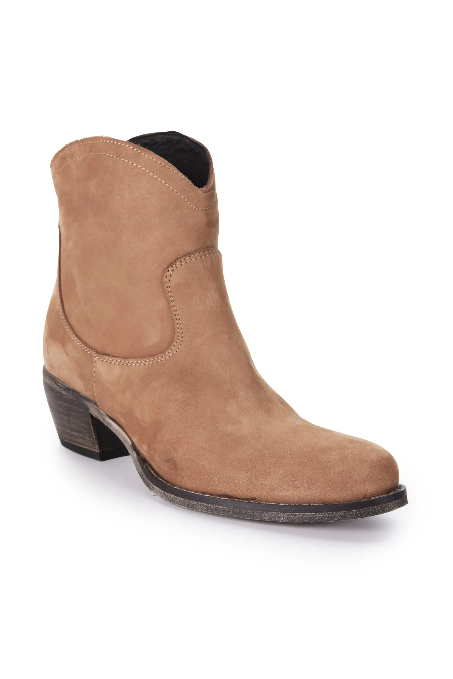 Nubuk Love Zip Boot - Camel