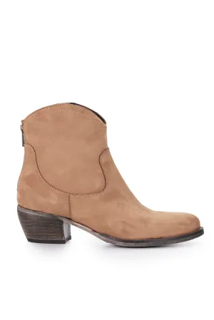 Nubuk Love Zip Boot - Camel