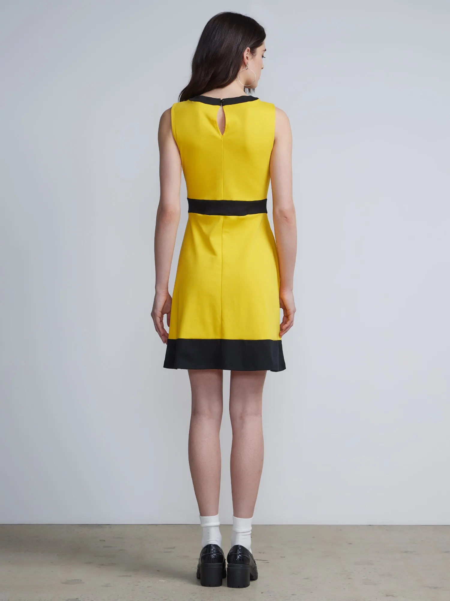 Piped Flare Dress - City Knits