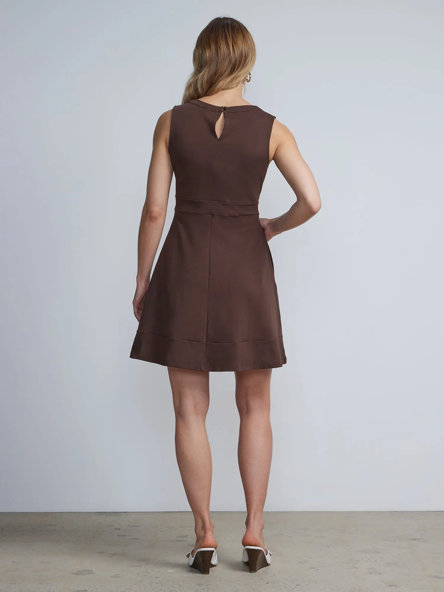 Piped Flare Dress - City Knits