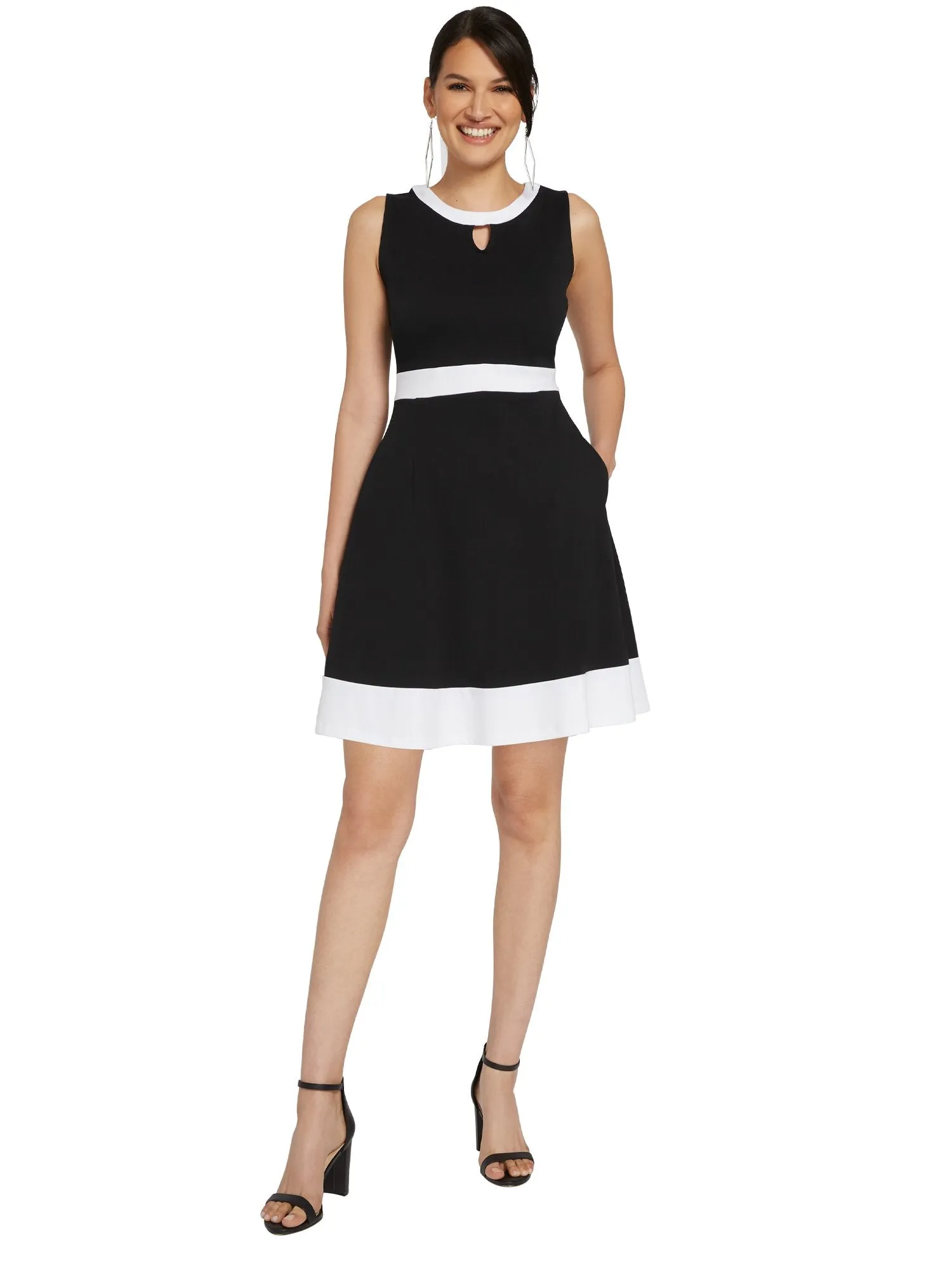 Piped Flare Dress - City Knits