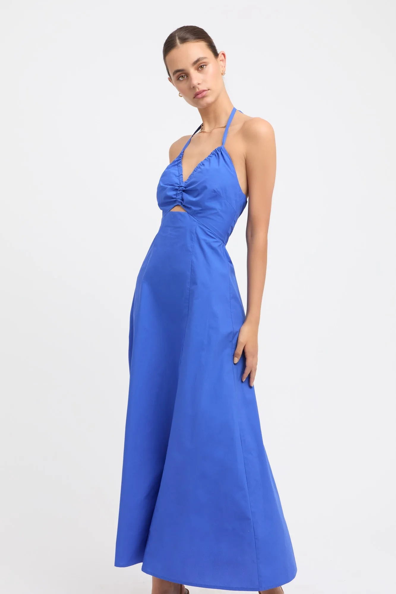 Poplin Halter Dress