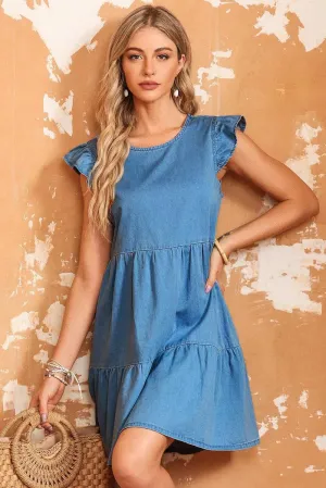 Shop Now for the Ultimate Denim Blue A-Line Chambray Dress