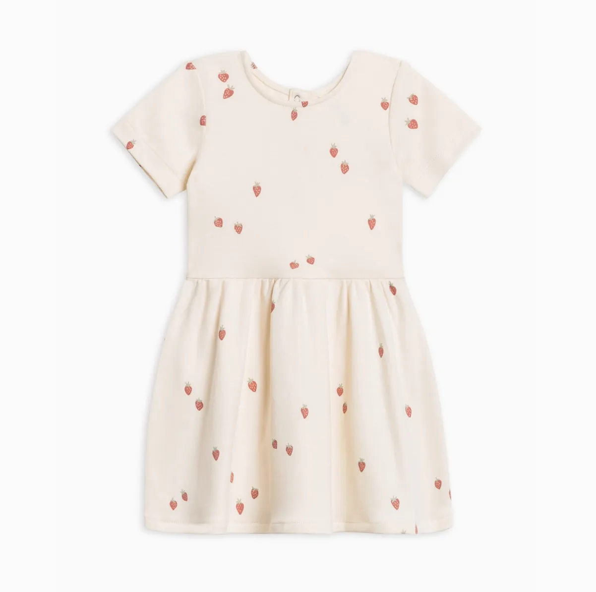 Short Sleeve Stella Swing Dress - Strawberry