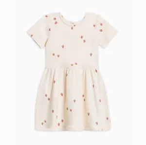 Short Sleeve Stella Swing Dress - Strawberry