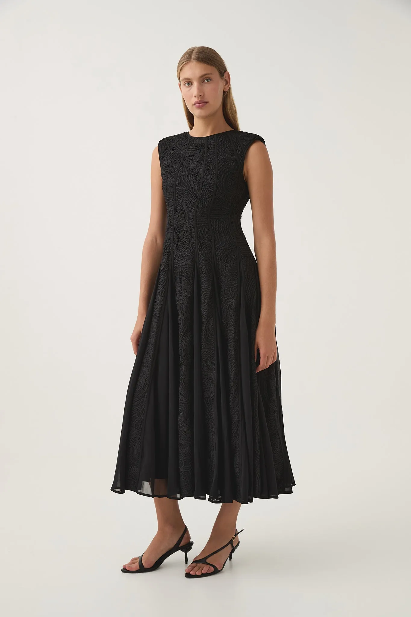 Soleil Lace Midi Dress