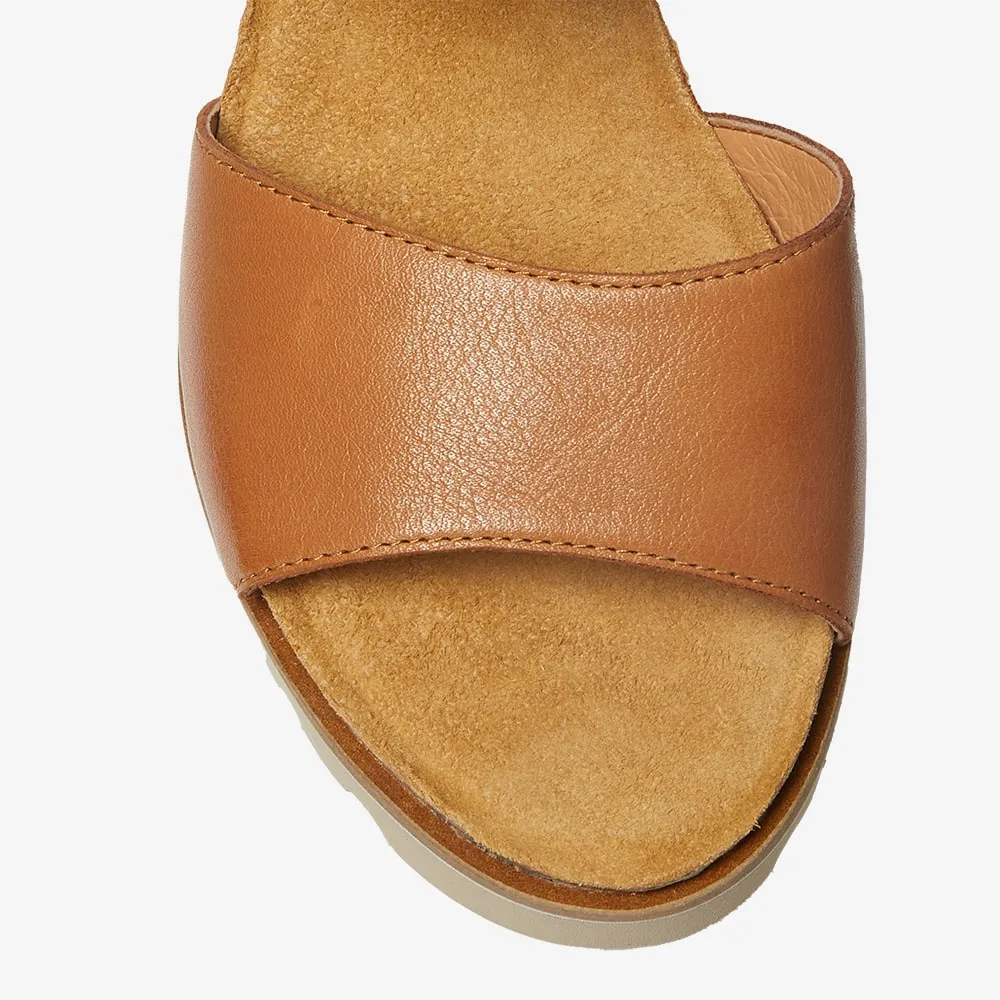 Terrace Espadrille in Tan Leather