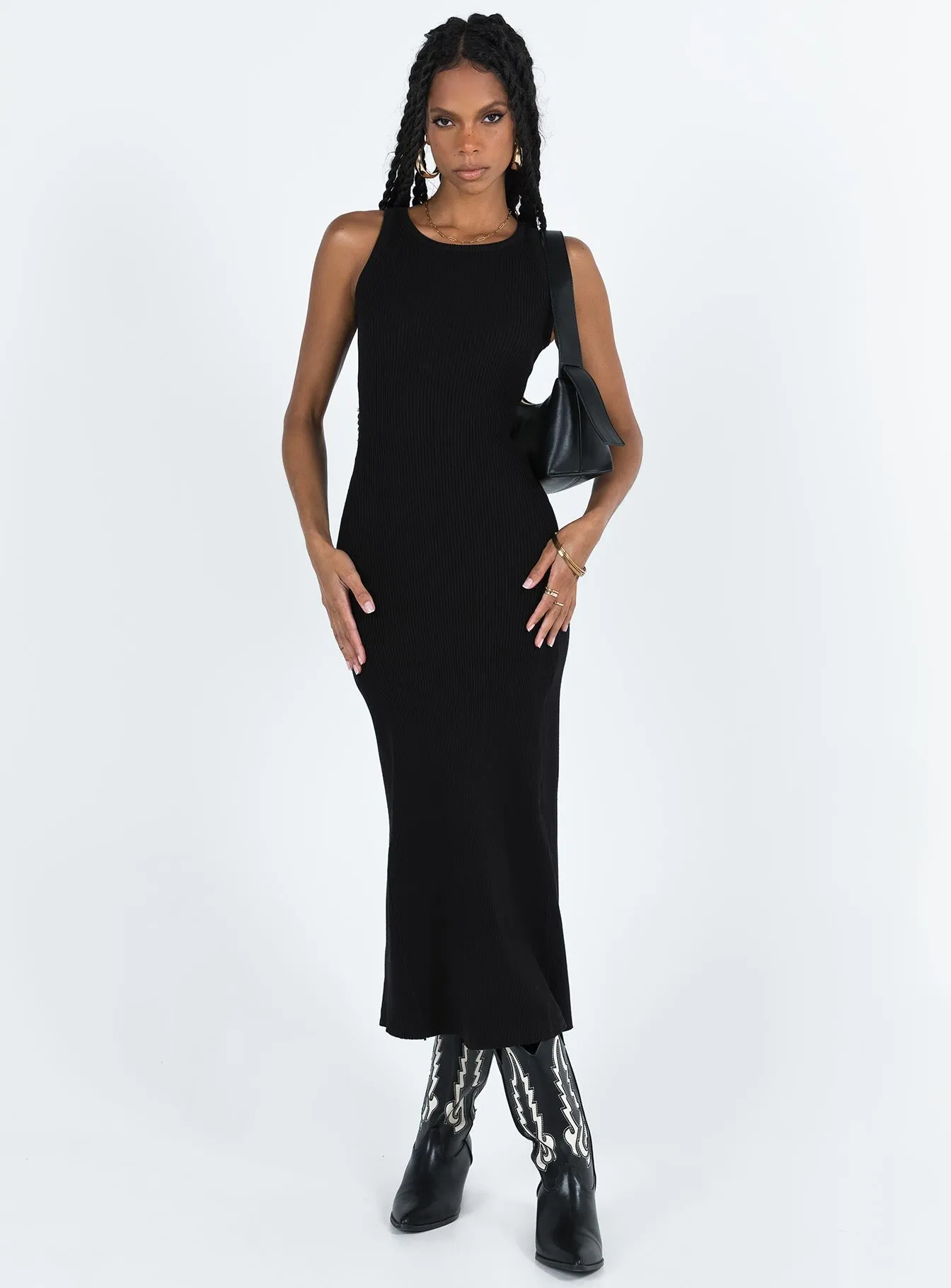 Thalma Midi Dress Black