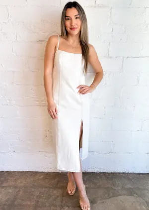 Twill Midi Dress