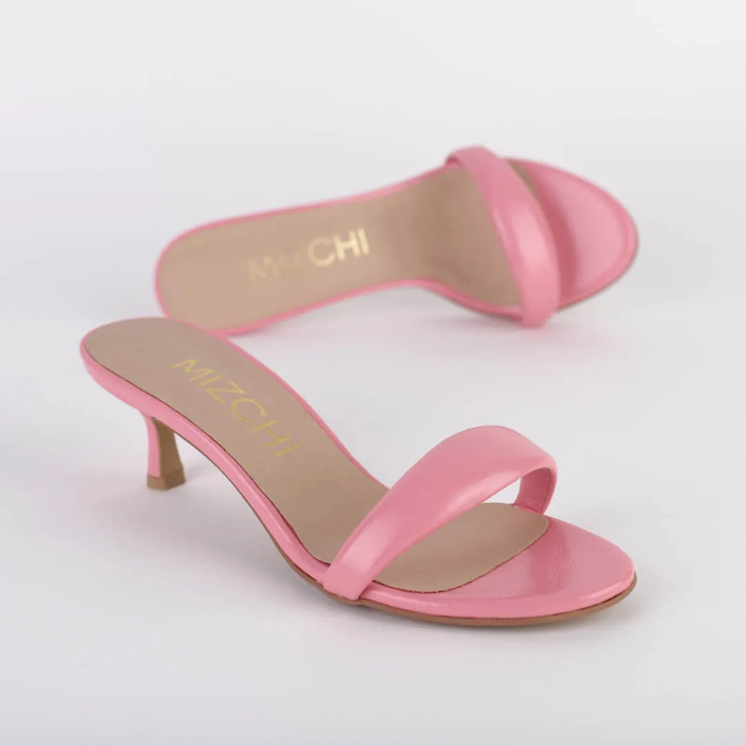 *UK size 2 - PETITE FLEUR DE LIS - pink, 5cm heels