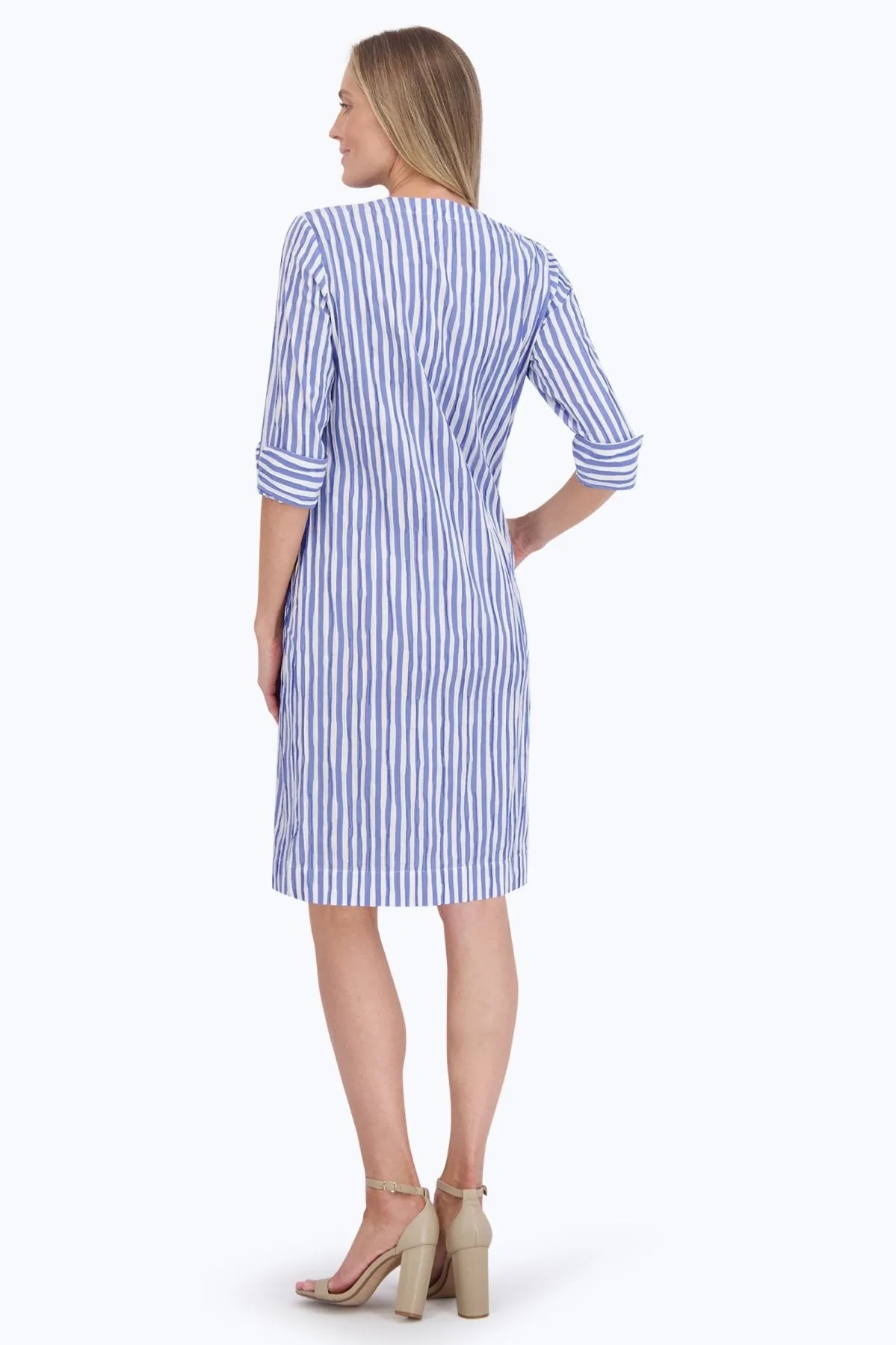 Vena Crinkle Stripe Dress